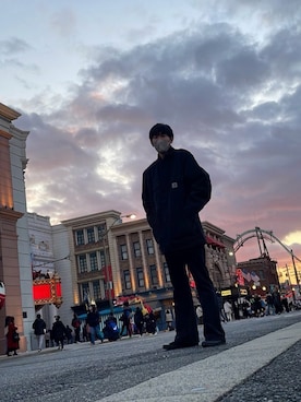 塁斗さん（メンズ・184cm）の冬コーディネート