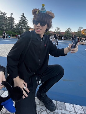 「CONVERSE（コンバース）のALL STAR HI（スニーカー）」を使った、塁斗さん（メンズ・184cm）の秋コーディネート