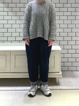 「PUAL CE CIN（ピュアルセシン）のアイテム（アンサンブル）」を使った、kawaさん（レディース・153cm）の冬コーディネート