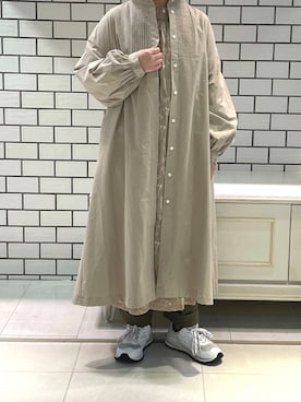 「コートワンピ」｜kawaさん（レディース・153cm）の秋コーディネート