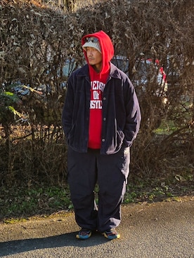 「FEKETE（フェケテ）のアイテム」を使った、Kentaさん（メンズ・172cm）の冬コーディネート