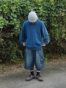 「アイテム（デニムパンツ）」を使った、Kentaさん（メンズ・172cm）の秋コーディネート