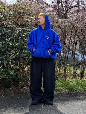 「AZUL by moussy（アズールバイマウジー）のアイテム（シューズ）」を使った、Kentaさん（メンズ・172cm）の春コーディネート