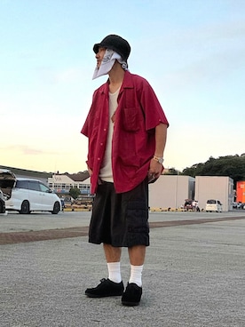 「アイテム（ネックレス）」を使った、Kentaさん（メンズ・172cm・40代）の夏コーディネート