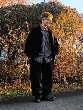 「アイテム（シャツ/ブラウス）」を使った、Kentaさん（メンズ・172cm）の秋コーディネート