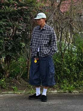 「GU（ジーユー）のアイテム（パンツ）」を使った、Kentaさん（メンズ・172cm）の秋コーディネート