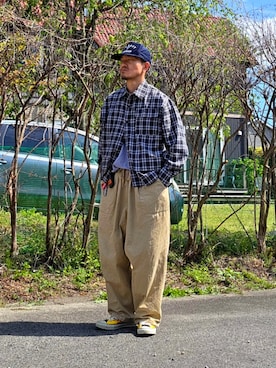 「UNDERSTATEMENTs（アンダーステイトメント）のアイテム」を使った、Kentaさん（メンズ・172cm）の春コーディネート