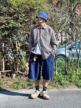 「newhattan（ニューハッタン）のアイテム」を使った、Kentaさん（メンズ・172cm）の春コーディネート