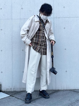 がっきー|キレイめカジュアルさん（メンズ・171cm）の秋コーディネート