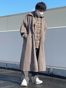 がっきー|キレイめカジュアルさん（メンズ・171cm）の冬コーディネート