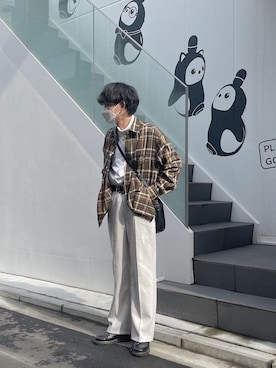 がっきー|キレイめカジュアルさん（メンズ・171cm）の冬コーディネート