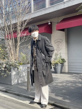 がっきー|キレイめカジュアルさん（メンズ・171cm）の冬コーディネート