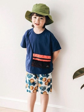 「LB CLUB（エルビークラブ）のアイテム」を使った、こどもの森e-shopさん（キッズ・110cm）の夏コーディネート