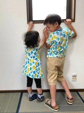 こどもの森e-shopさん（キッズ・120cm）の夏コーディネート