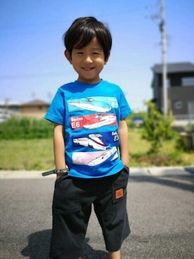 こどもの森e-shopさん(キッズ・110cm)の夏コーディネート