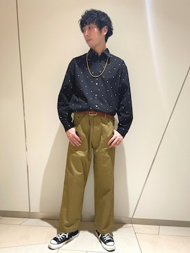 「CONVERSE TOKYO（コンバーストウキョウ）のアイテム（アクセサリー）」を使った、MARUさん（メンズ・175cm）の秋コーディネート