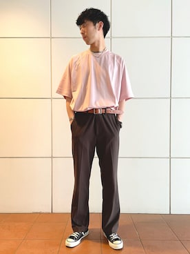 「CONVERSE TOKYO（コンバーストウキョウ）のアイテム（アクセサリー）」を使った、MARUさん（メンズ・175cm）の夏コーディネート