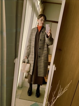 「アイテム（その他アウター）」を使った、akariさん（レディース・157cm・30代）の秋コーディネート