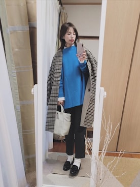 「アイテム（その他アウター）」を使った、akariさん（レディース・157cm・30代）の冬コーディネート