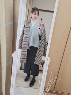 「アイテム（ドレスシューズ）」を使った、akariさん（レディース・157cm・30代）の冬コーディネート