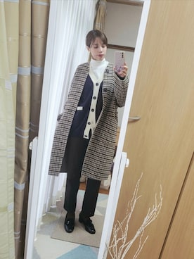 「アイテム（その他アウター）」を使った、akariさん（レディース・157cm・30代）の秋コーディネート