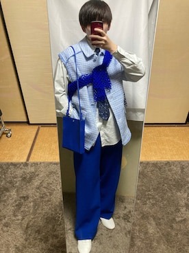 「apres jour mignon（アプレジュールミニョン）のアイテム（トップス）」を使った、ryomaさん（メンズ・169cm）の夏コーディネート