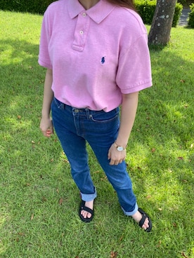 「EDWIN（エドウィン）のアイテム（パンツ）」を使った、みづきさん（レディース・148cm）の夏コーディネート