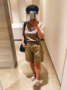 「Marc by Marc Jacobs（マークバイマークジェイコブス）のアイテム（シューズ）」を使った、チャミさん（レディース・151cm）の夏コーディネート