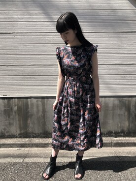 「アイテム（ワンピース、その他）」を使った、momocaさん（レディース・167cm）の夏コーディネート