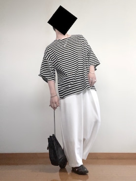「Adoon plain（アドーンプレーン）のアイテム（パンツ）」を使った、ana6さん（メンズ・173cm）の夏コーディネート