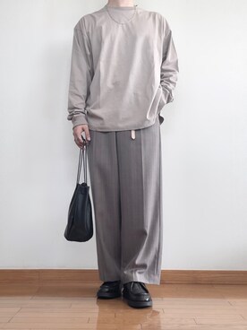「KLEMAN（クレマン）の＜KLEMAN＞ PADRE/シューズ（モカシン/デッキシューズ）」を使った、ana6さん（メンズ・173cm）の秋コーディネート