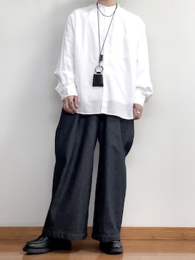 「KLEMAN（クレマン）の＜KLEMAN＞ PADRE/シューズ（モカシン/デッキシューズ）」を使った、ana6さん（メンズ・173cm）の秋コーディネート