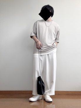 「Adoon plain（アドーンプレーン）のアイテム（パンツ）」を使った、ana6さん（メンズ・173cm）の夏コーディネート