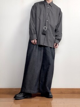 「KLEMAN（クレマン）の＜KLEMAN＞ PADRE/シューズ（モカシン/デッキシューズ）」を使った、ana6さん（メンズ・173cm）の秋コーディネート