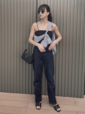 「MOUSSY（マウジー）のアイテム（リング、シルバー系）」を使った、𝐦..相互さん（レディース・162cm）の秋コーディネート