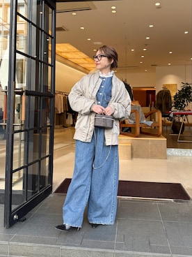 「アイテム（MA-1）」を使った、wg_sato(Whim Gazette AOYAMA)さん（レディース・156cm）の冬コーディネート