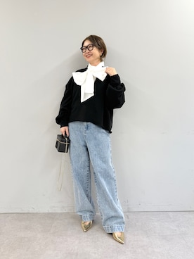 「アイテム（スウェット）」を使った、wg_sato(Whim Gazette AOYAMA)さん（骨格ウェーブ・レディース・156cm）の秋コーディネート