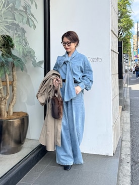 「アイテム（ピアス（両耳用））」を使った、wg_sato(Whim Gazette AOYAMA)さん（レディース・156cm）の秋コーディネート