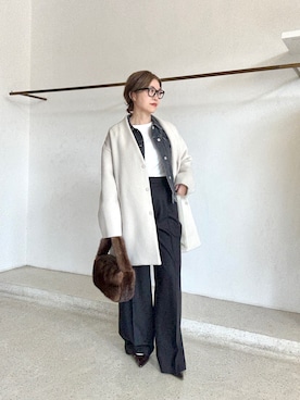 「Drawing Numbers（ドローイング ナンバーズ）のアイテム」を使った、wg_sato(Whim Gazette AOYAMA)さん（レディース・156cm）の冬コーディネート