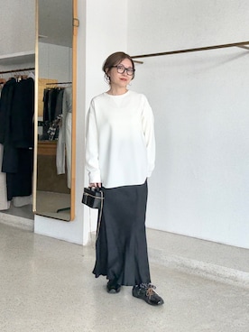 「アイテム（ピアス（両耳用））」を使った、wg_sato(Whim Gazette AOYAMA)さん（レディース・156cm）の秋コーディネート