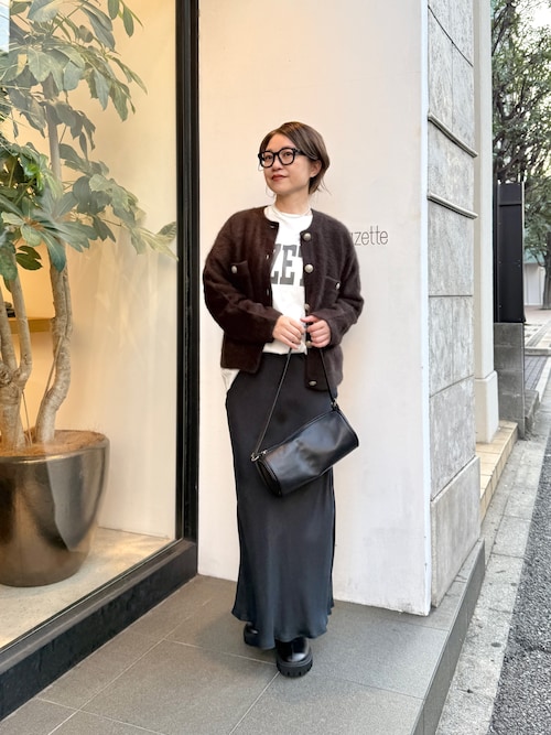 Drawing Numbers キュプラバイアスマーメイドスカート ブラウン Drawing Numbers キュプラバイアスマーメイドスカート ブラウン