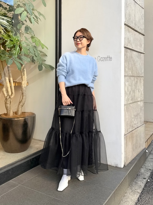 新品未使用‼️ウィンガムゼット　オーガンジーシアースカートF Whim Gazette（ウィム ガゼット） スカート オーガンジーボリューム