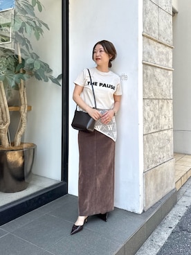 「アイテム（バンダナ/スカーフ）」を使った、wg_sato(Whim Gazette AOYAMA)さん（レディース・156cm）の秋コーディネート