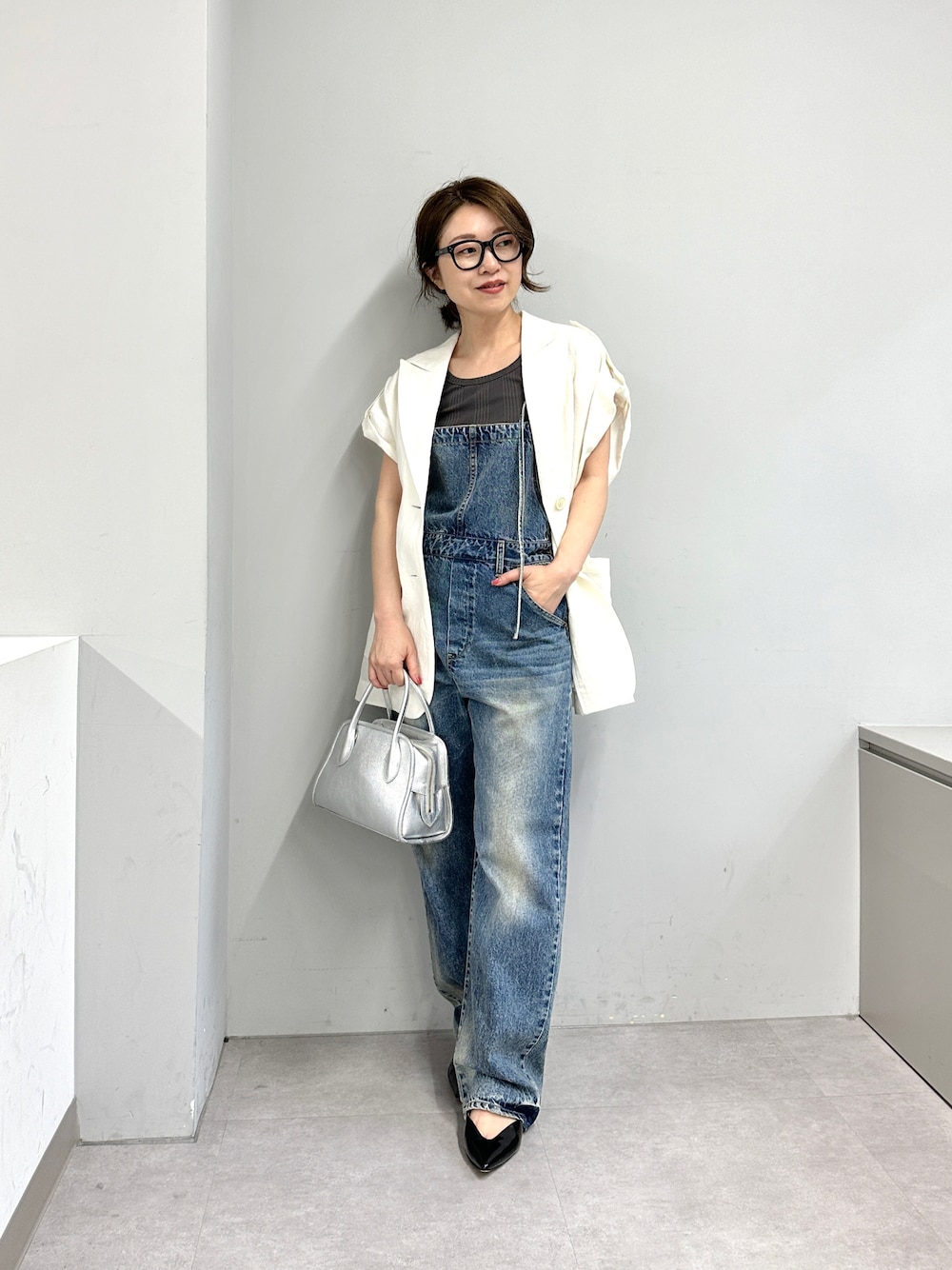 Whim Gazette（ウィムガゼット）の「デニムオールインワン（つなぎ