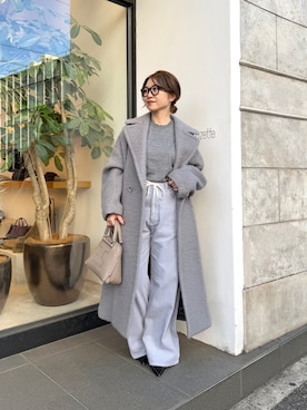 「アイテム（ボストンバッグ、ベージュ系）」を使った、wg_sato(Whim Gazette AOYAMA)さん（レディース・156cm）の秋コーディネート