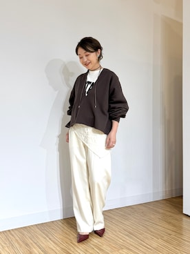 「アイテム（バンダナ/スカーフ）」を使った、wg_sato(Whim Gazette AOYAMA)さん（レディース・156cm）の秋コーディネート