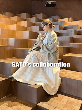 「アイテム（MA-1）」を使った、wg_sato(Whim Gazette AOYAMA)さん（レディース・156cm）の冬コーディネート