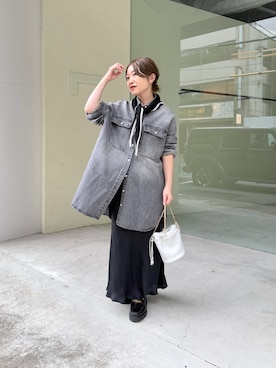 「アイテム（ストール/ショール）」を使った、wg_sato(Whim Gazette AOYAMA)さん（レディース・156cm）の秋コーディネート