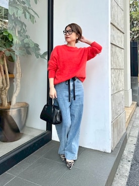 「アイテム（ピアス（両耳用））」を使った、wg_sato(Whim Gazette AOYAMA)さん（レディース・156cm）の秋コーディネート