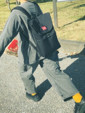 「Manhattan Portage（マンハッタンポーテージ）のJefferson Market Garden Backpack（バックパック/リュック）」を使った、りさん（レディース・162cm）の秋コーディネート